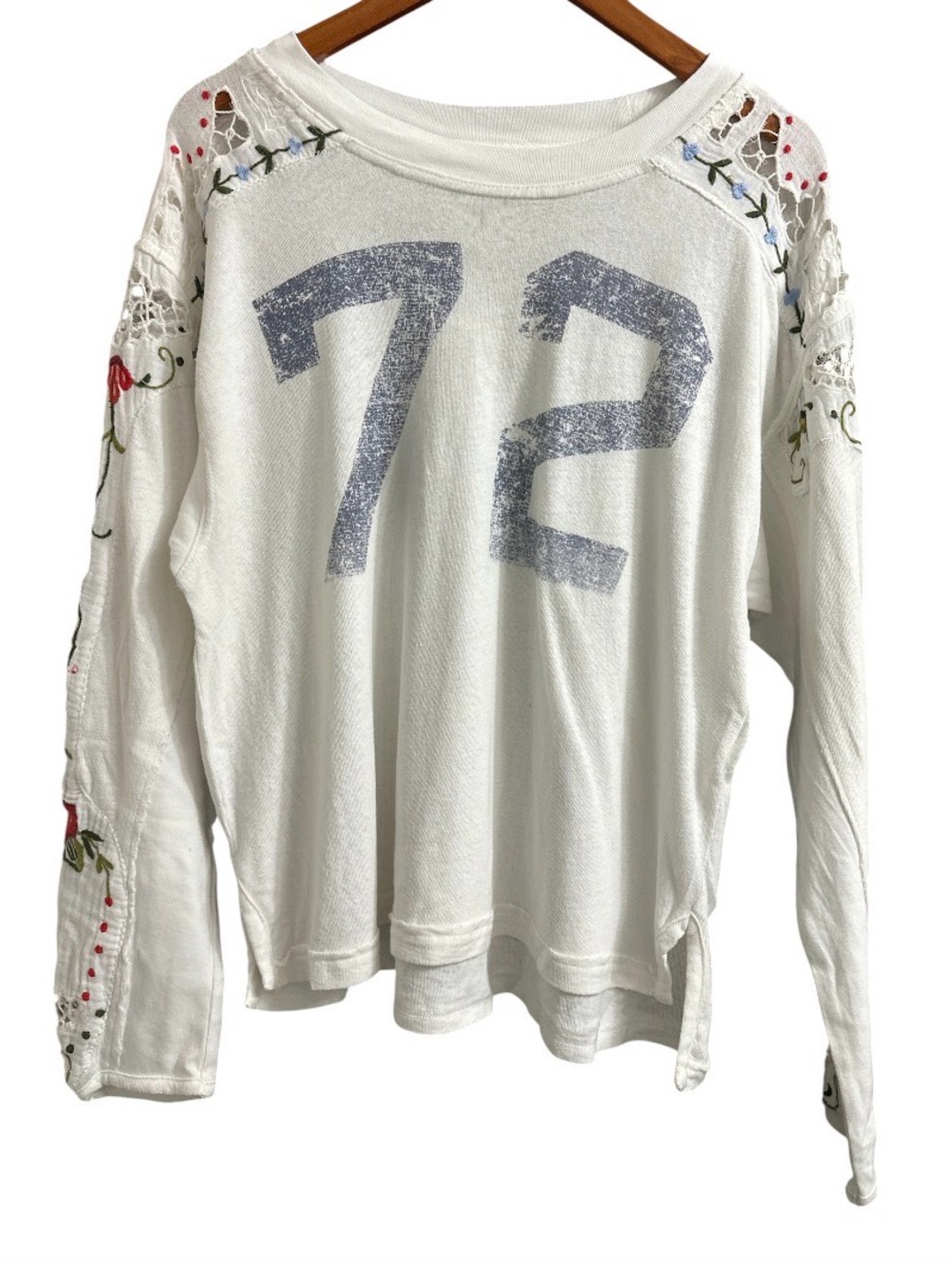 NWT Free People "We The Free" Lilith Tee in Ivory Size S - Picture 3 of 5